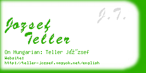 jozsef teller business card